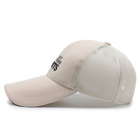 Unisex Mesh Baseball Cap with Extended Brim for Sun Protection