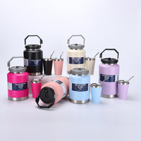 Large Capacity 304 Stainless Steel Insulated Water Bottle with Handle for Outdoor Camping