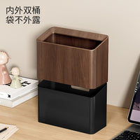 Mini Desktop Waste Bin with Lid for Home Office