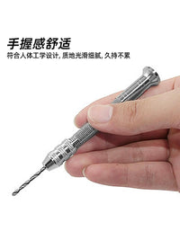 Mini Hand Drill Set with 10 Drill Bits for Crafting and DIY Projects