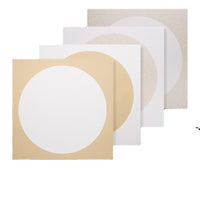 Thickened Cardboard Xuan Paper Calligraphy Mirror Blank Chinese Painting Raw Xuan Paper Antique Square Round Ripe Xuan Mirror Watercolor Cardboard