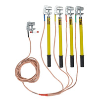 10kV Portable High-Voltage Grounding Wire Set with Flat-Mouth Spiral Grounding Rod