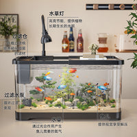 2025 New Ecological Aquarium Fish Tank with Integrated Filtration and Oxygenation