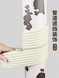 Artificial Plant Vine Wrap for Pipes and Wires, Decorative Cover for Exposed Plumbing, HVAC, and Gas Lines