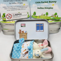 Bunny Easter Plush in Pocket Toy Set