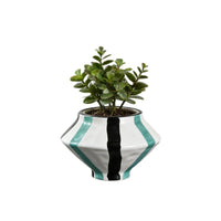 Nordic Geometric Ceramic Planter for Indoor Plants and Succulents