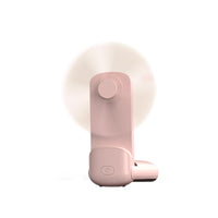 Portable Handheld Mini Fan with Power Bank and LED Light, USB Rechargeable Desk Fan with Strong Airflow