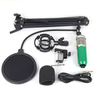 BM800 USB Condenser Microphone Kit with Boom Arm for Studio Recording and Live Streaming