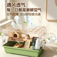 Acrylic Hamster Cage Large Transparent Luxury Villa with Accessories