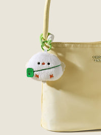Garlic Bird Plush Keychain Pendant Cute Owl Parrot Couple Bag Charm Backpack Ornament Gift