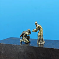 Brass Micro Landscape Figures - Jing Jing Plea Scene