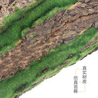 Artificial Tree Bark Roll for Indoor/Outdoor Decoration, Pipe Concealment, and Balcony Beautification