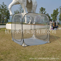 Pop-Up Transparent PVC Tent for 6 Person Family, Automatic Rainproof Sunroom