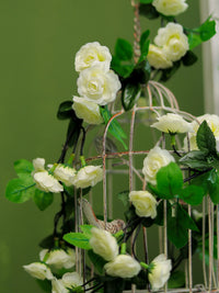 Artificial Rose Flower Vine Garland for Indoor Outdoor Wall Decor and Pipe Wrapping