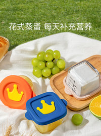 Original Design Baby Food Storage Container Glass Bowl with Lid for Freezing Steaming Portable Meal Prep