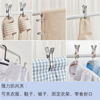 Stainless Steel Quilt Clips Large Windproof Clothes Pegs for Drying Quilts and Laundry