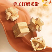 Kongming Luban Lock Puzzle Set for Kids and Adults