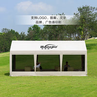 Outdoor Camping Gazebo Tent with Mosquito Netting and Sunshade for Commercial Events and Patios
