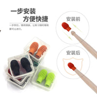 Drumstick Silicone Practice Tips for Noise Reduction, 2-Pack