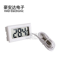 Digital Thermometer with Probe for Aquarium, Refrigerator, and Bathtub Temperature Monitoring