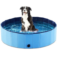 Foldable PVC Pet Swimming Pool & Bathtub for Dogs - Portable & Collapsible