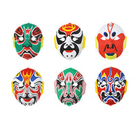 Sichuan Opera Mask Wearable Hand-Painted Velvet Peking Opera Facial Mask Full Face for Performance
