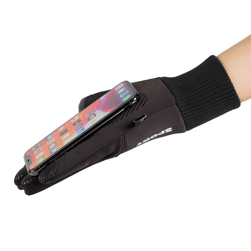 Men's Winter Touchscreen Gloves - Warm, Windproof, Water-Resistant for Driving, Cycling & Outdoor Activities