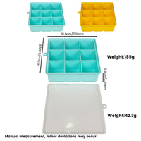 Silicone Ice Cube Tray with Lid, Food-Grade Whiskey Ice Maker, Large Square 69-Grid Ice Mold for Home Use