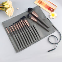 12-Piece Premium Makeup Brush Set with Bag for Beginners and Professionals