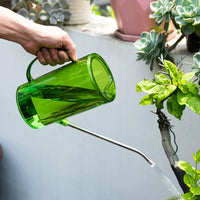 Long Spout Watering Can for Indoor Outdoor Plants, 1L/1.5L Garden Watering Pot with Spray Nozzle