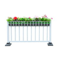 Urban Road Landscape Flower Box Guardrail Zinc Steel Safety Fence for Traffic Isolation