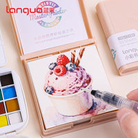 Portable Tear-Off Watercolor Sketchbook for Kids & Students, Thick Bleed-Proof Paper