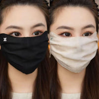 Women's Breathable UV Protection Face Mask with Eye Shields for Summer