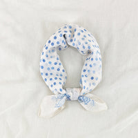 Cotton Linen Square Scarf for Women - Versatile Headscarf, Necktie, Decorative Shawl for Spring/Summer Travel