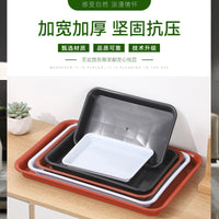Rectangular Plastic Plant Pot Saucer Tray for Indoor Outdoor Gardening