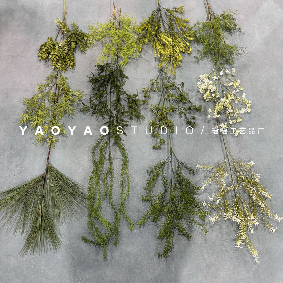 Artificial Green Plant Foliage for Event and Display Decor