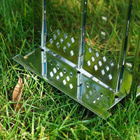 Portable Stainless Steel Folding BBQ Grill Outdoor Charcoal Wood Burning Stove Camping Heater Large