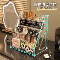 Acrylic Cosmetic Organizer for Vanity and Desktop, Lipstick Perfume Eyeshadow Display Stand