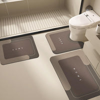 Diatomaceous Earth Bath Mat Set - Non-Slip, Quick Dry, Super Absorbent Bathroom Rugs
