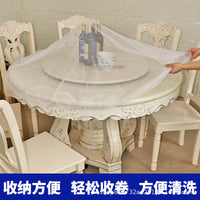 Round Table Food Cover Net Tent for Outdoor Dining, Anti-Insect Dustproof Breathable Mesh Screen