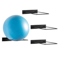 Wall-Mounted Large Ball Storage Rack for Basketball, Yoga, and Gym Balls