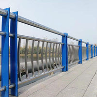 Stainless Steel Bridge Guardrail for Overpasses and Riverways, Anti-Collision Composite Pipe Landscape Railing