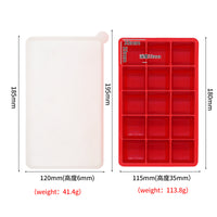 Silicone Ice Cube Tray with Lid, Food-Grade Square and Honeycomb Ice Maker Molds