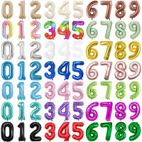 40-inch Cream Number Foil Balloons for Birthday Party Decoration
