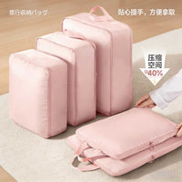 Travel Compression Packing Cubes for Luggage, Portable Organizer Bags for Underwear, Clothes, and Toiletries