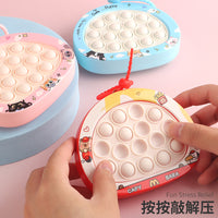 Cute Capybara 14-Hole Pop Fidget Toy Keychain for Stress Relief