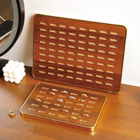 Wooden Jewelry Display Tray for Rings and Necklaces