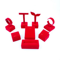 Velvet Jewelry Display Stand for Rings, Pendants, Bracelets, Earrings