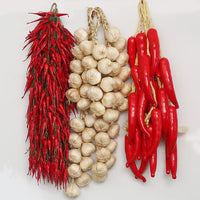 Artificial Corn Chili Garlic Peanut Vegetable Fruit String Decor for Restaurants & Farmhouses
