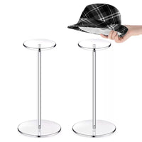 Acrylic Hat Display Stand for Baseball Caps and Duckbill Hats, Desktop Organizer Rack